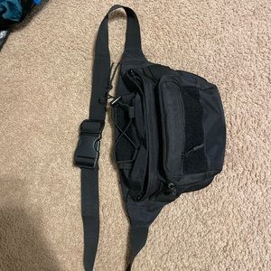 Tactical Fanny pack with multiple zippers